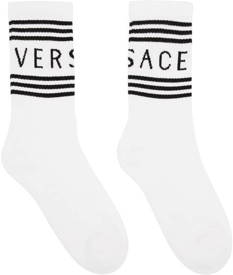 versace shoes socks|Versace socks vintage white.